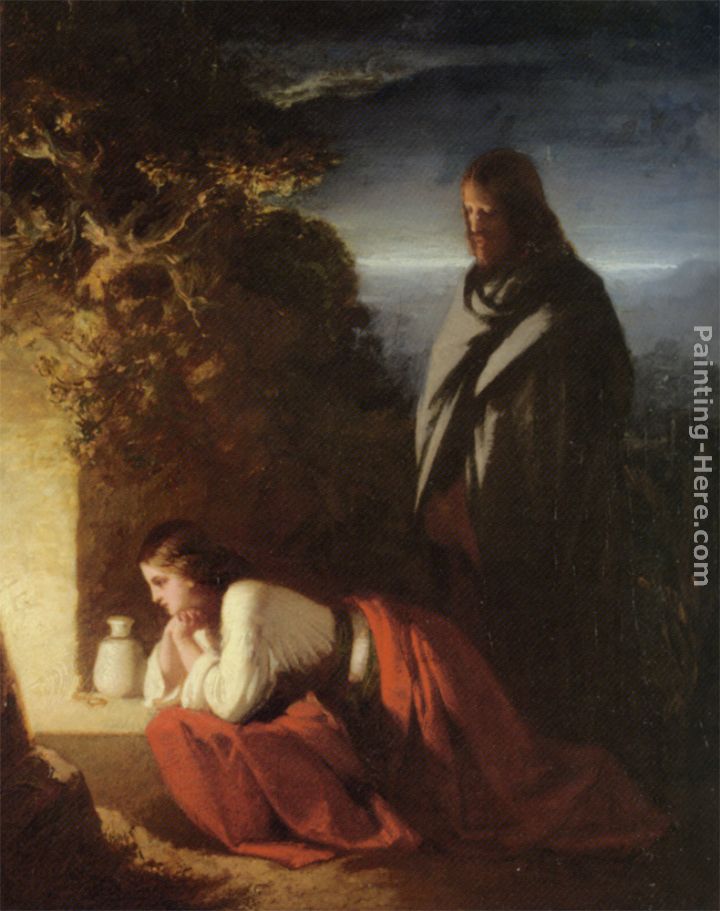 Mary Magdalen at the Sepulchre painting - Henry Lejeune Mary Magdalen at the Sepulchre art painting